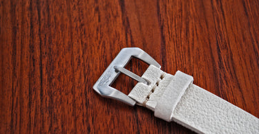 white leather handmade vintage ammo pouch watch band