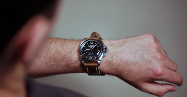 panerai 233 watch on a daluca watch strap