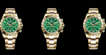 Rolex Daytona 116508 in yellow gold with green dial