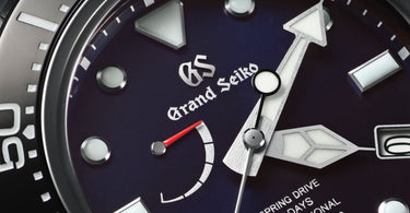 grand seiko watch dial close up