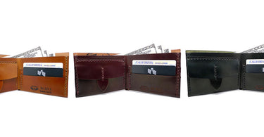 Da Luca handmade Horween Shell Cordovan bi-fold wallets