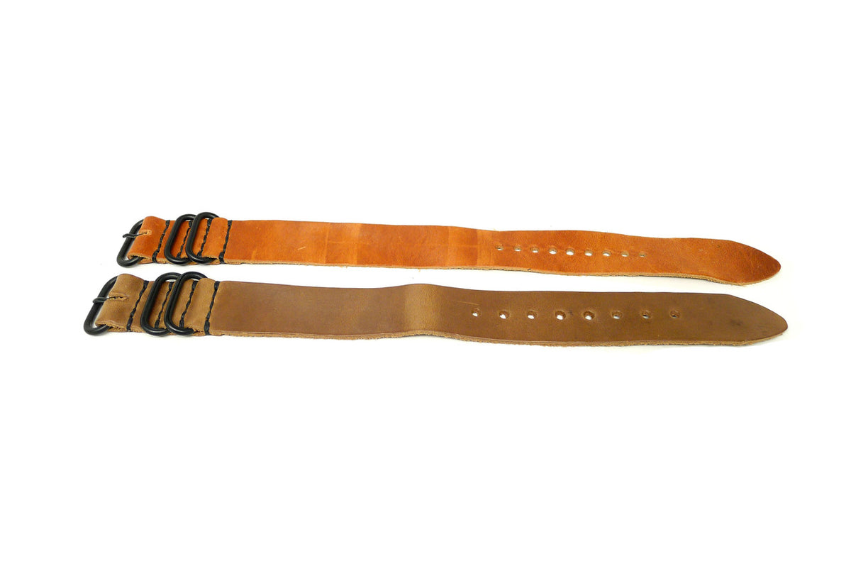 24mm Leather Horween Strap 2x Pack (SKU 117) Clearance