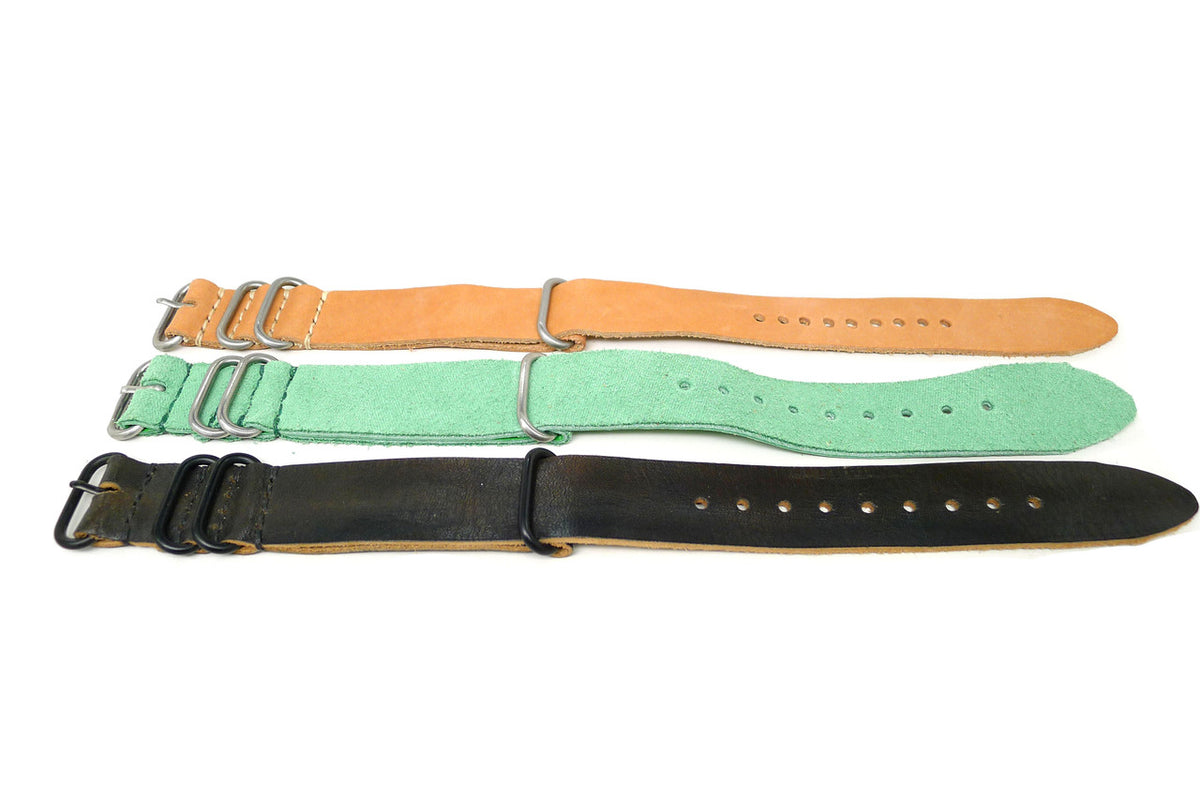 24mm Leather Horween Strap 3x Pack (SKU 119) Clearance