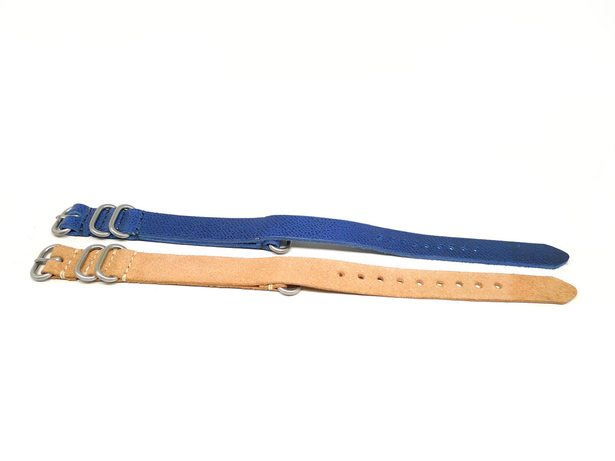 18mm Horween Leather watch strap 2-pack, set 18-20