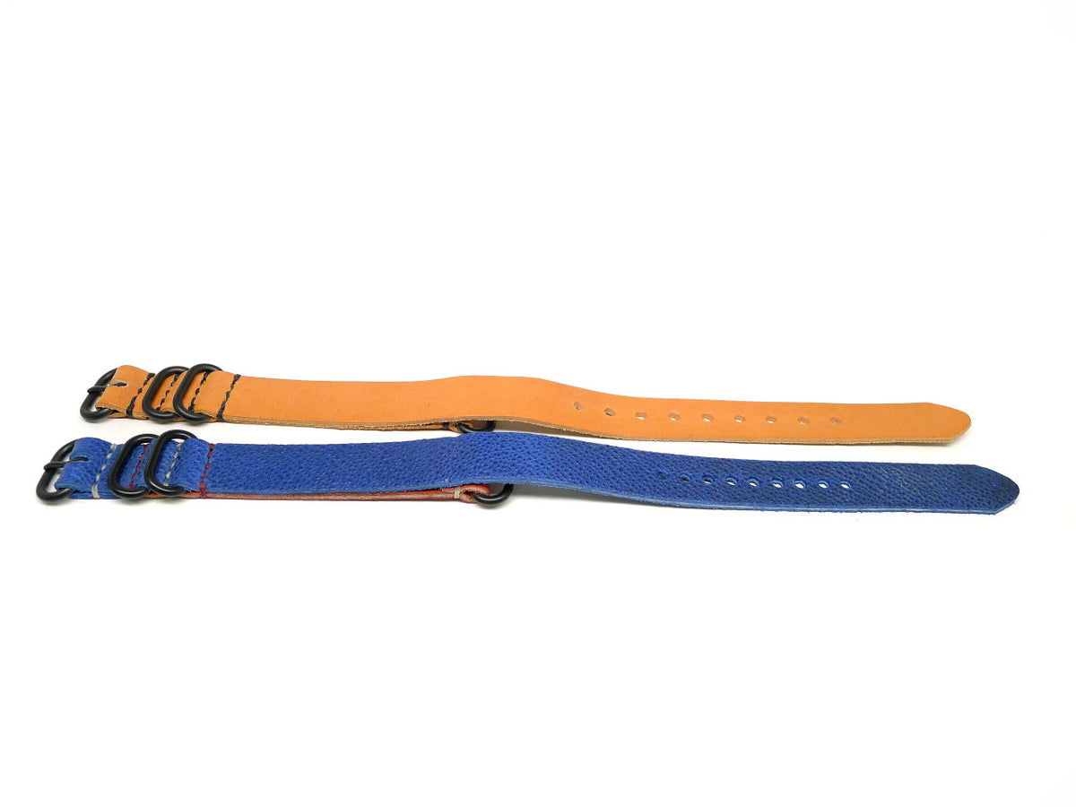 18mm Horween Leather watch strap 2-pack, set 18-8