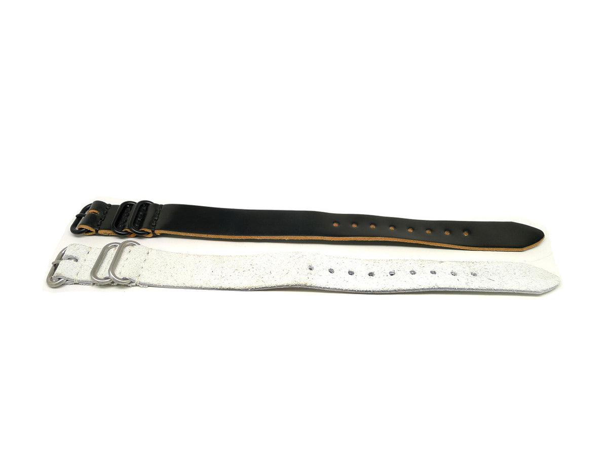 22mm Horween Shell Cordovan watch strap 2-pack, set 22-17