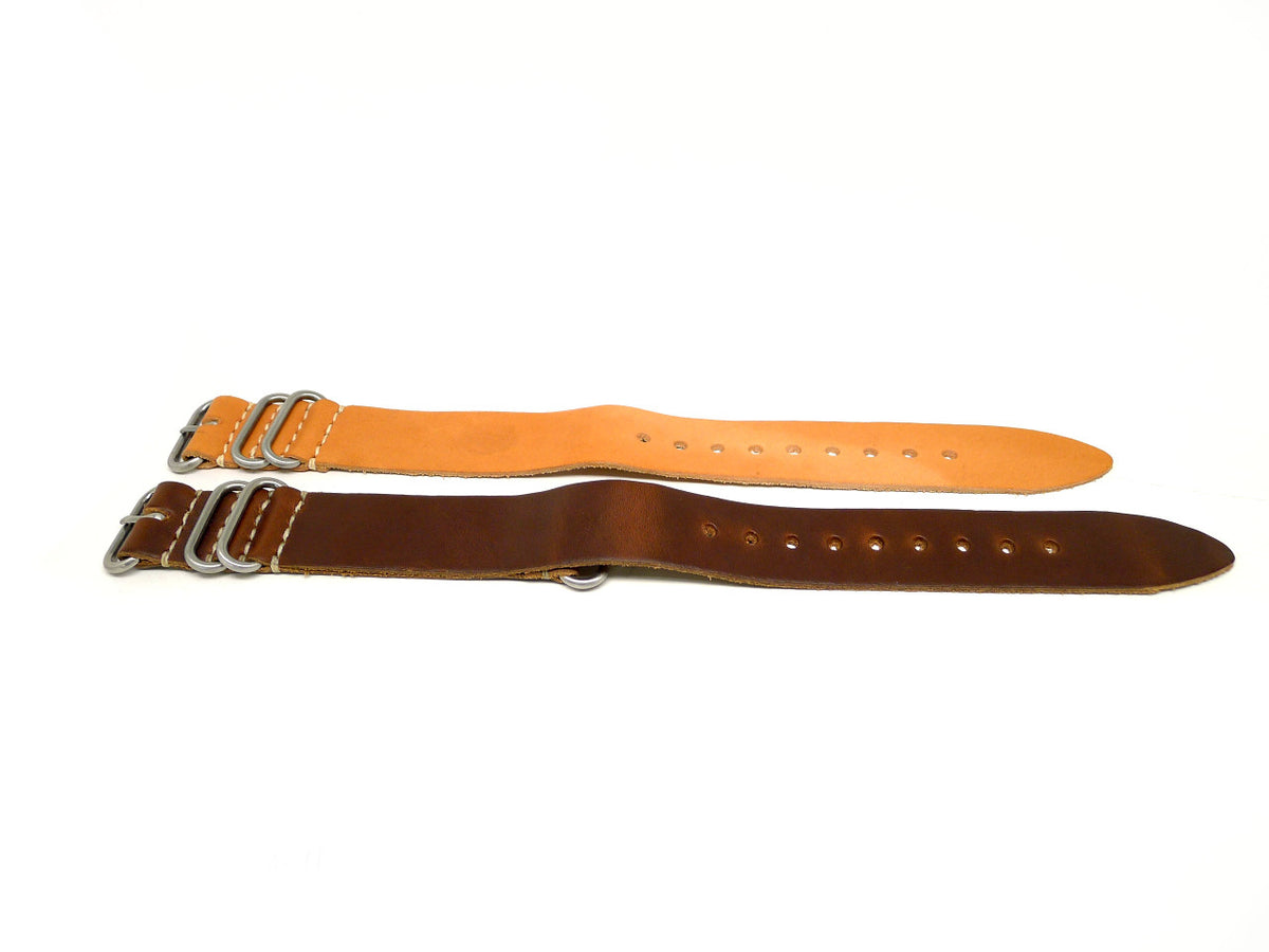 26mm Horween Leather watch strap 2-pack, set 26-11