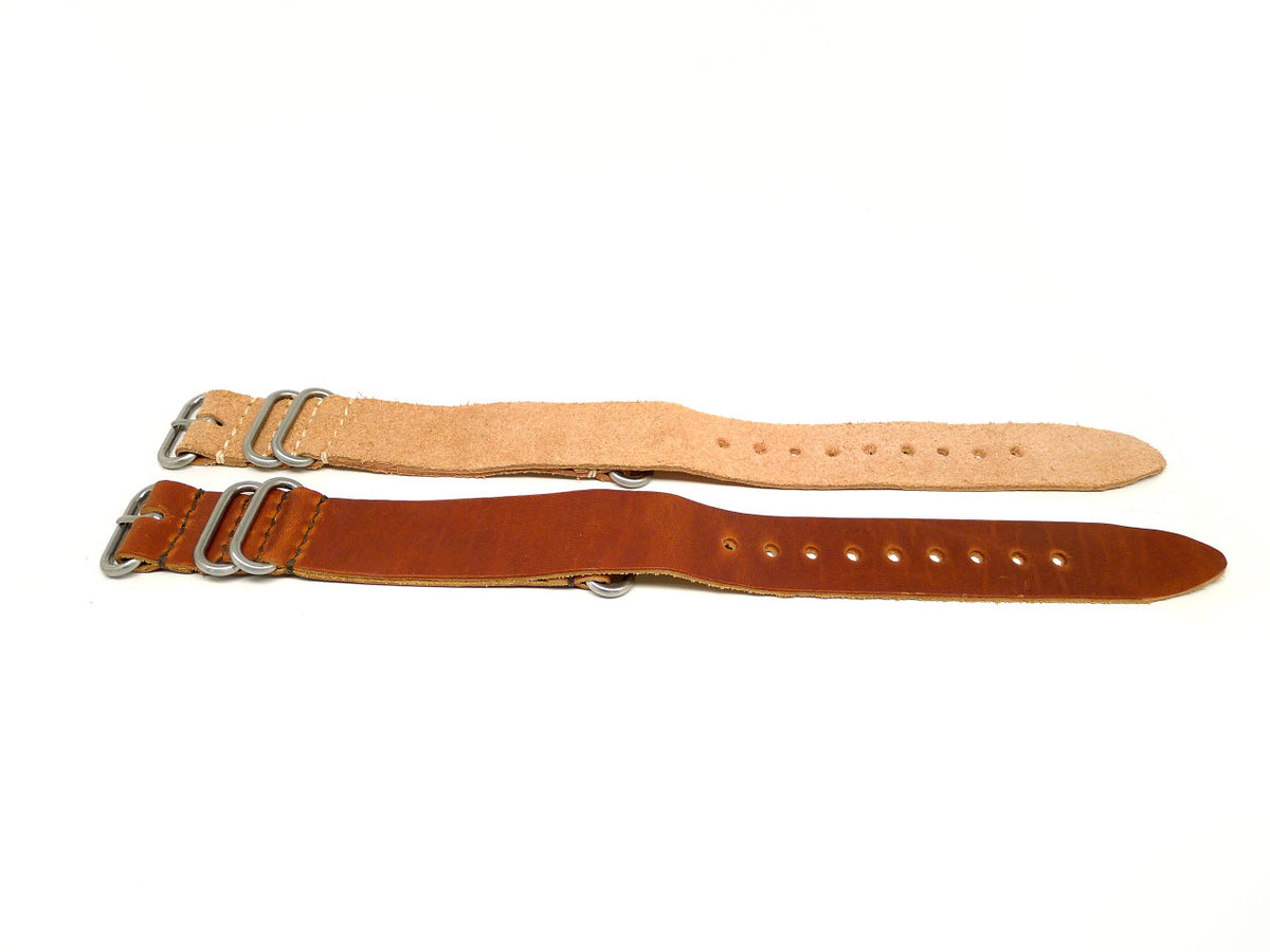 26mm Horween Leather watch strap 2-pack, set 26-23