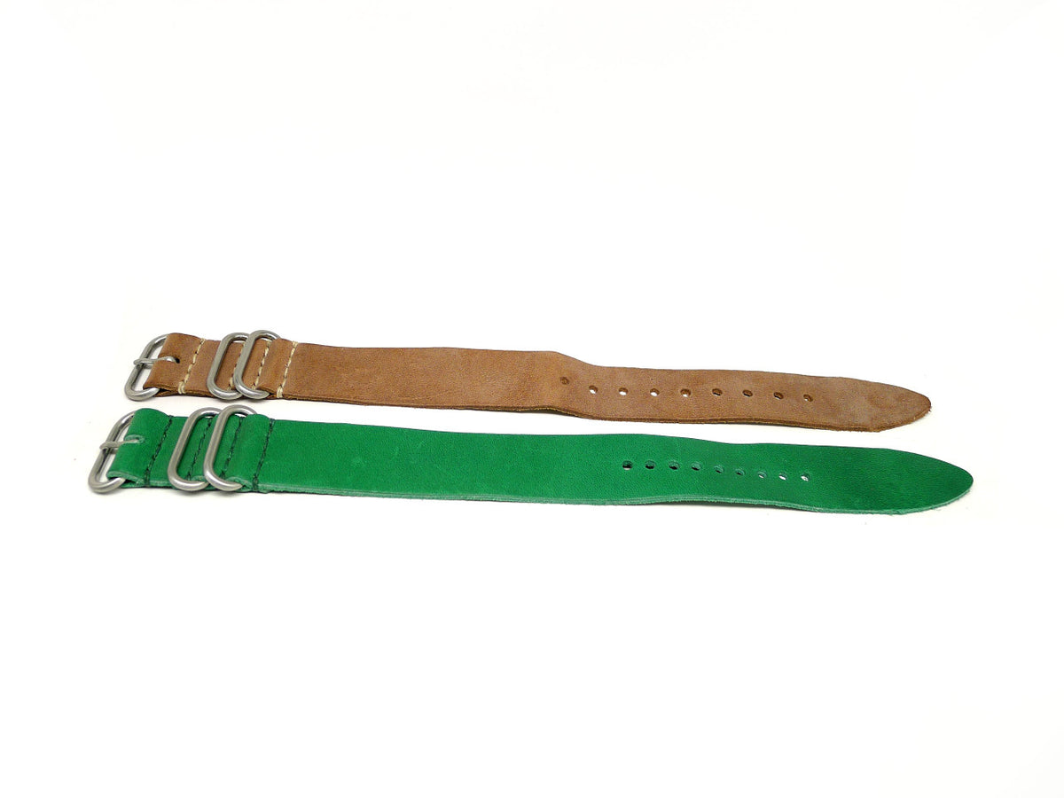 26mm Horween Leather watch strap 2-pack, set 26-32