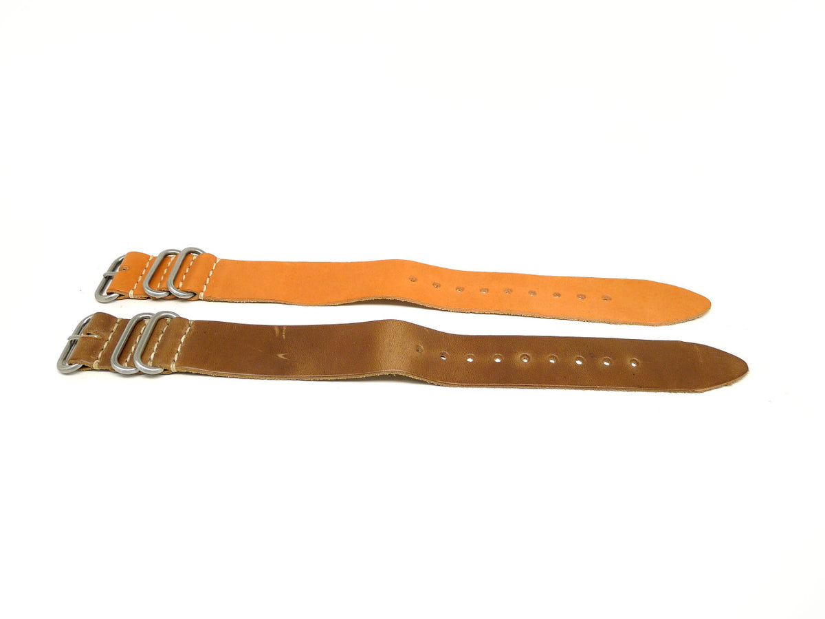 26mm Horween Leather watch strap 2-pack, set 26-3