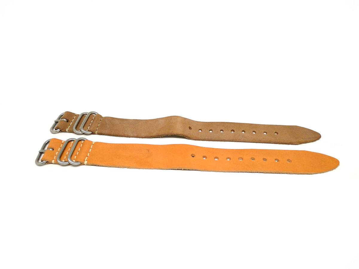 26mm Horween Leather watch strap 2-pack, set 26-6