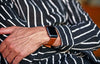 Apple Strap Natural Shell Cordovan Wrist Custom By DaLuca Straps.