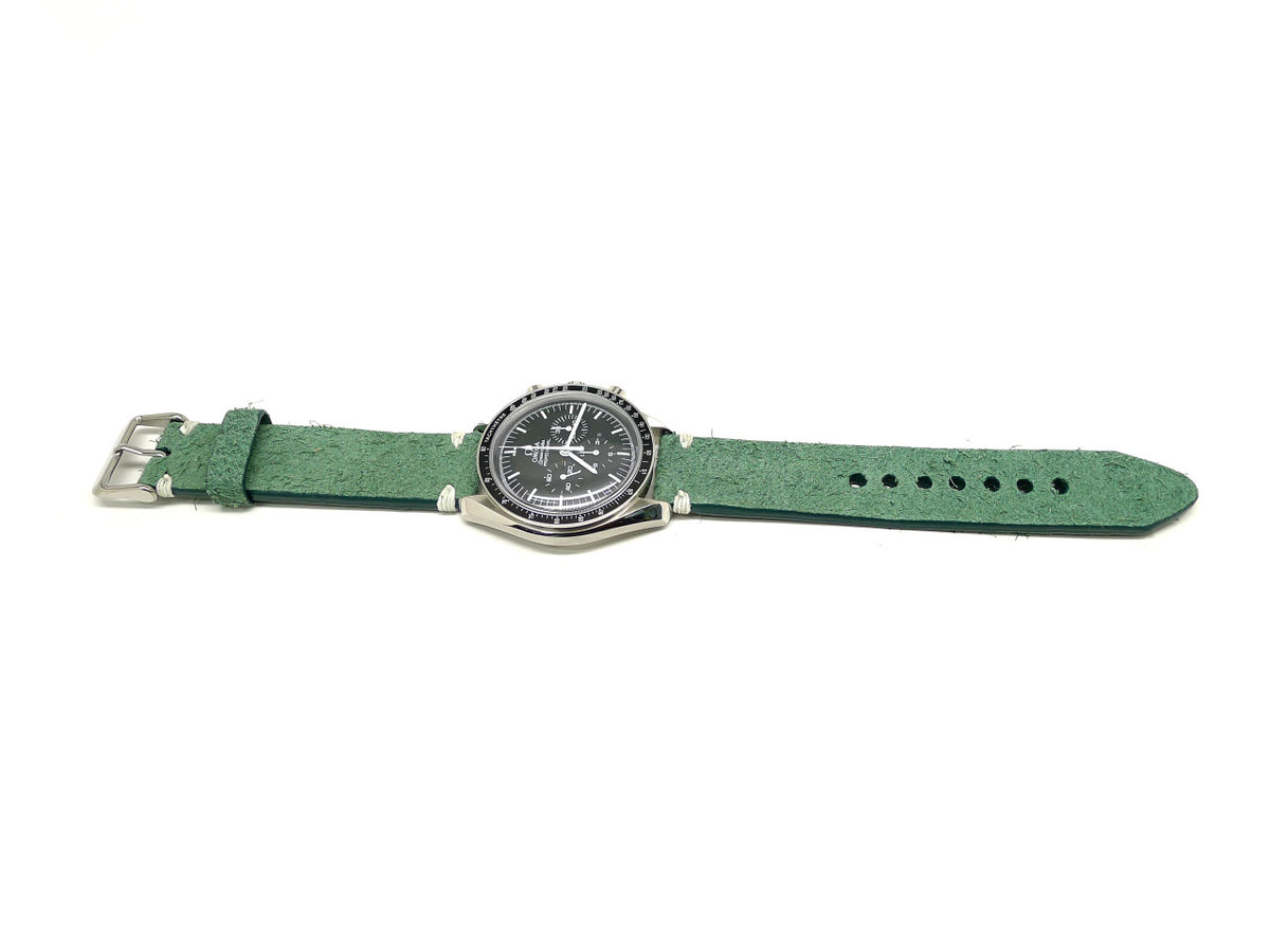 Full view of Barbear Suede Watch Strap 20mm by Da Luca Straps