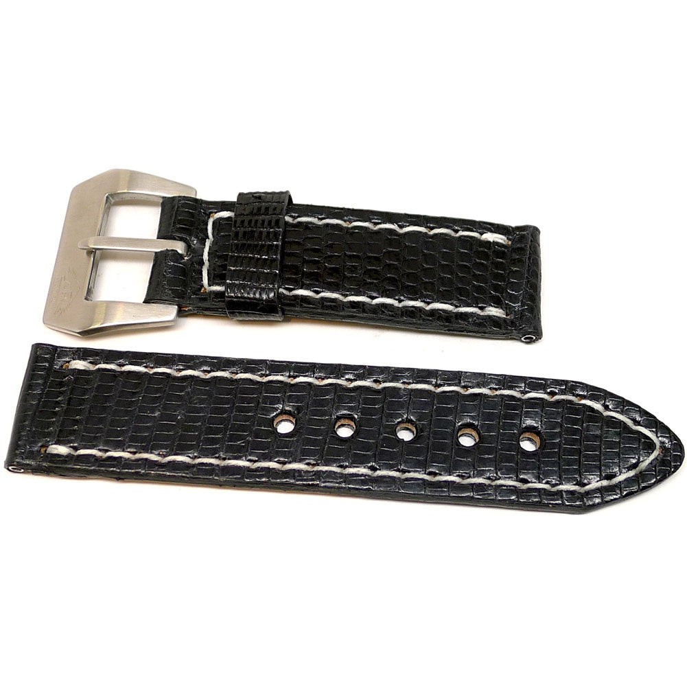 Black Lizard Watch Band By DaLuca Straps.