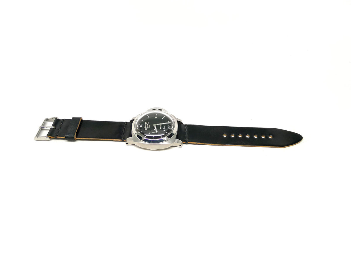 Full view of Claville Watch Strap 24mm by Da Luca Straps