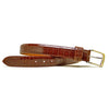 Cognac Glazed Alligator Belt