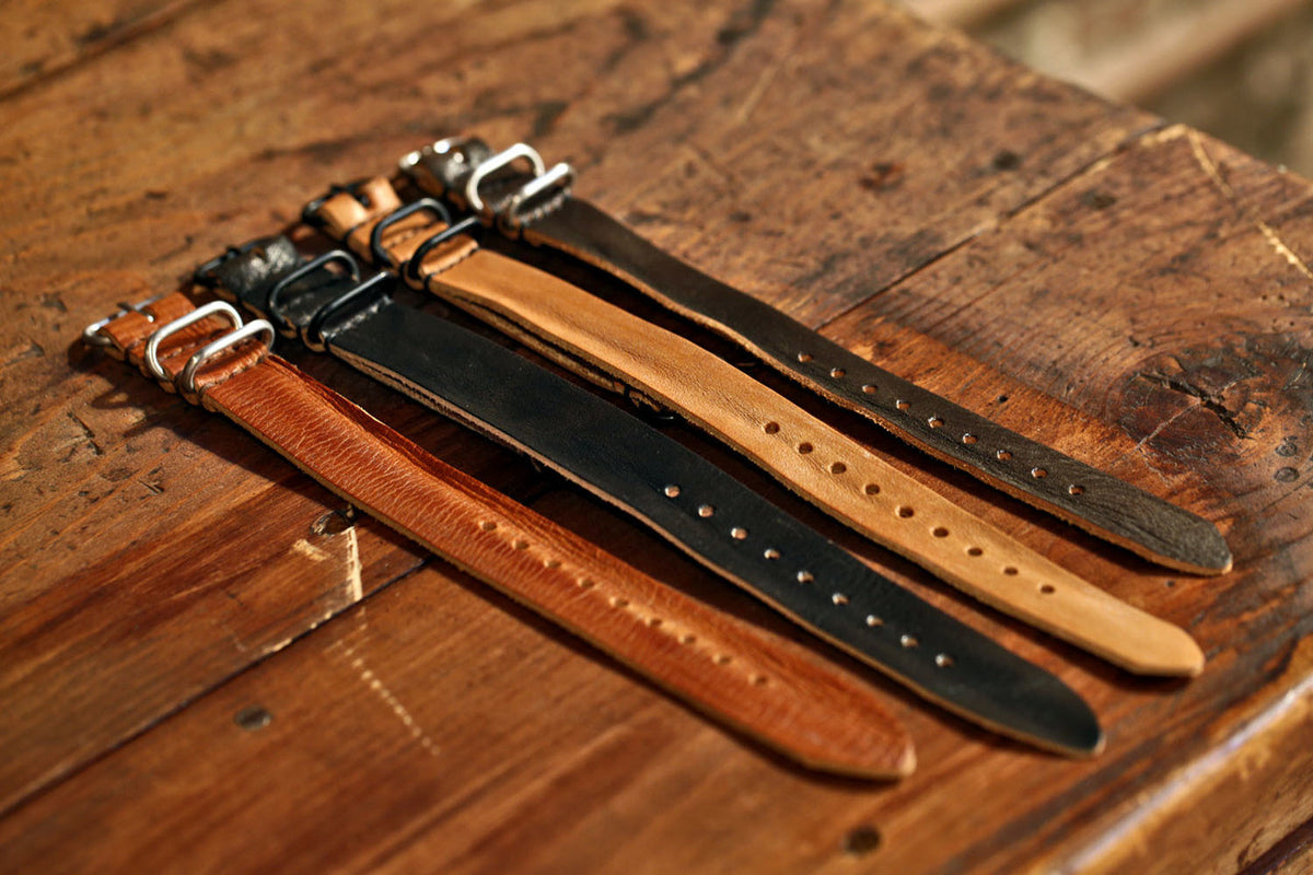 Vintage French Ammo Military Watch Band By DaLuca Straps.