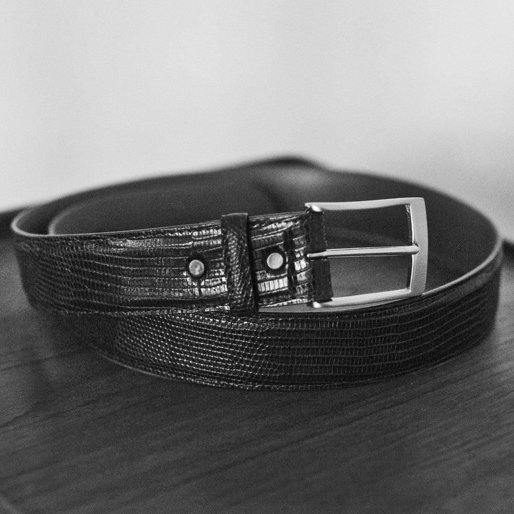 Our Genuine Lizard Belt That Is Handmade In USA by DaLuca Straps.