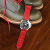 Panerai 233 Red Lizard Olive Boots By DaLuca Straps.