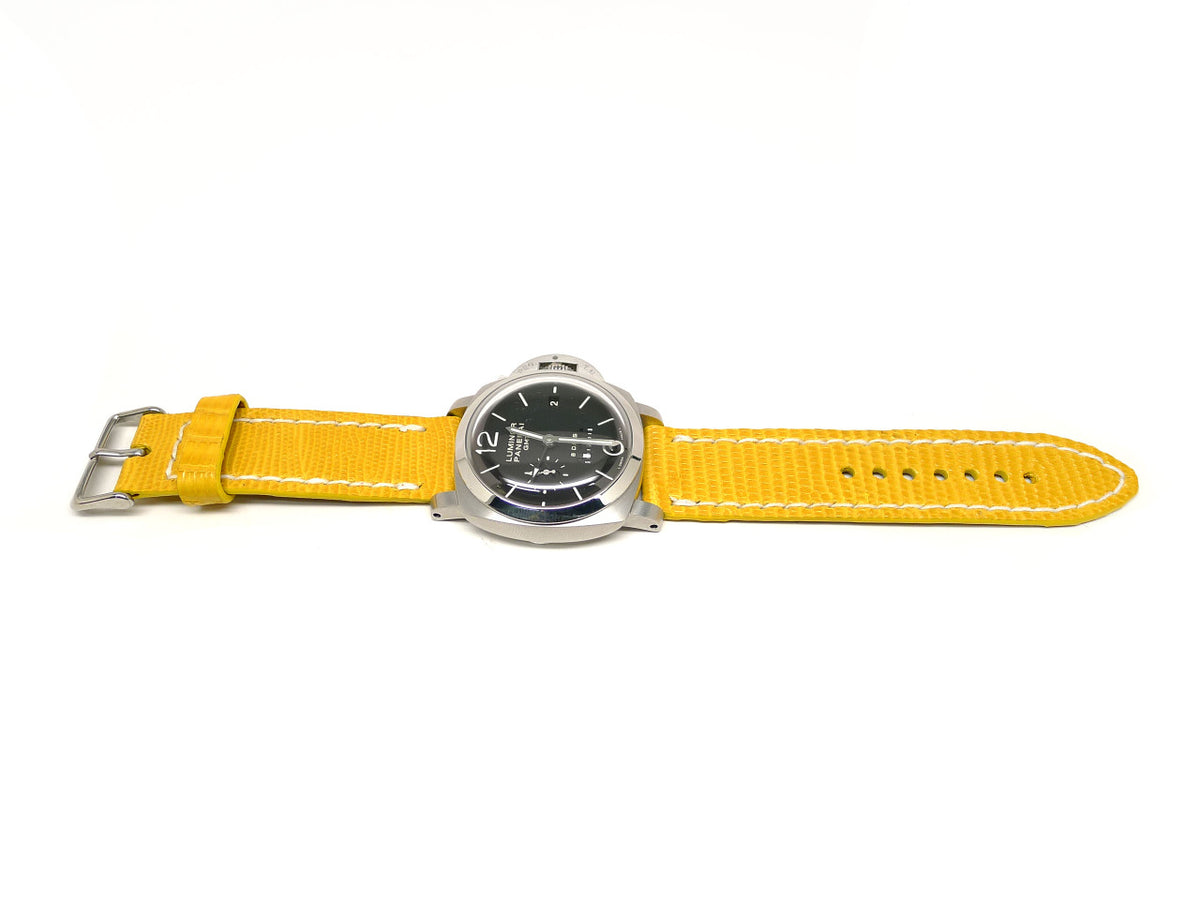 Full view of Jeust Lizard Watch Strap 24mm by Da Luca Straps