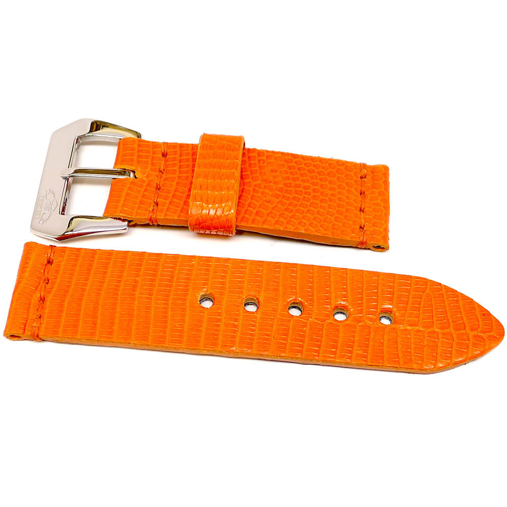 Orange Lizard Watch Band By DaLuca Straps.