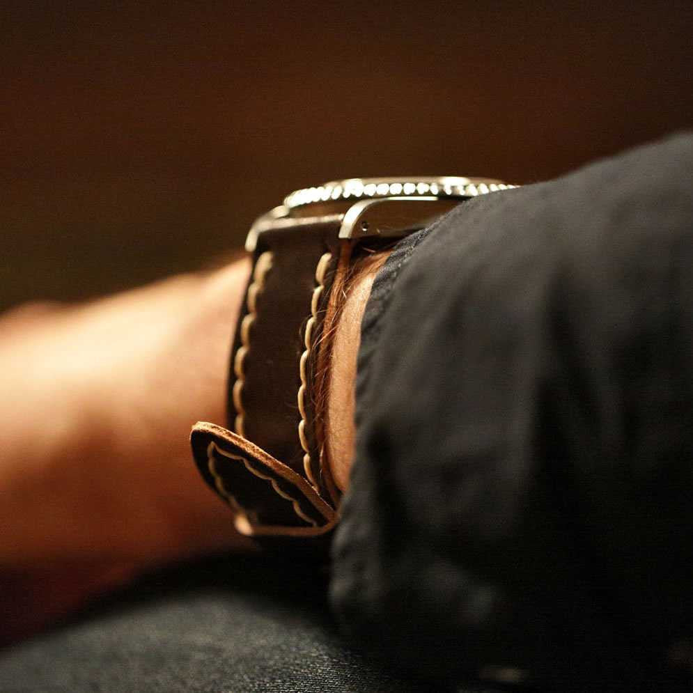 Shell Cordovan Watch Band Custom Made In The USA By DaLuca Straps.