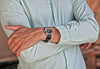 A Genuine Handmade Horween Shell Cordovan Rally Watch Band In Black By DaLuca Straps.