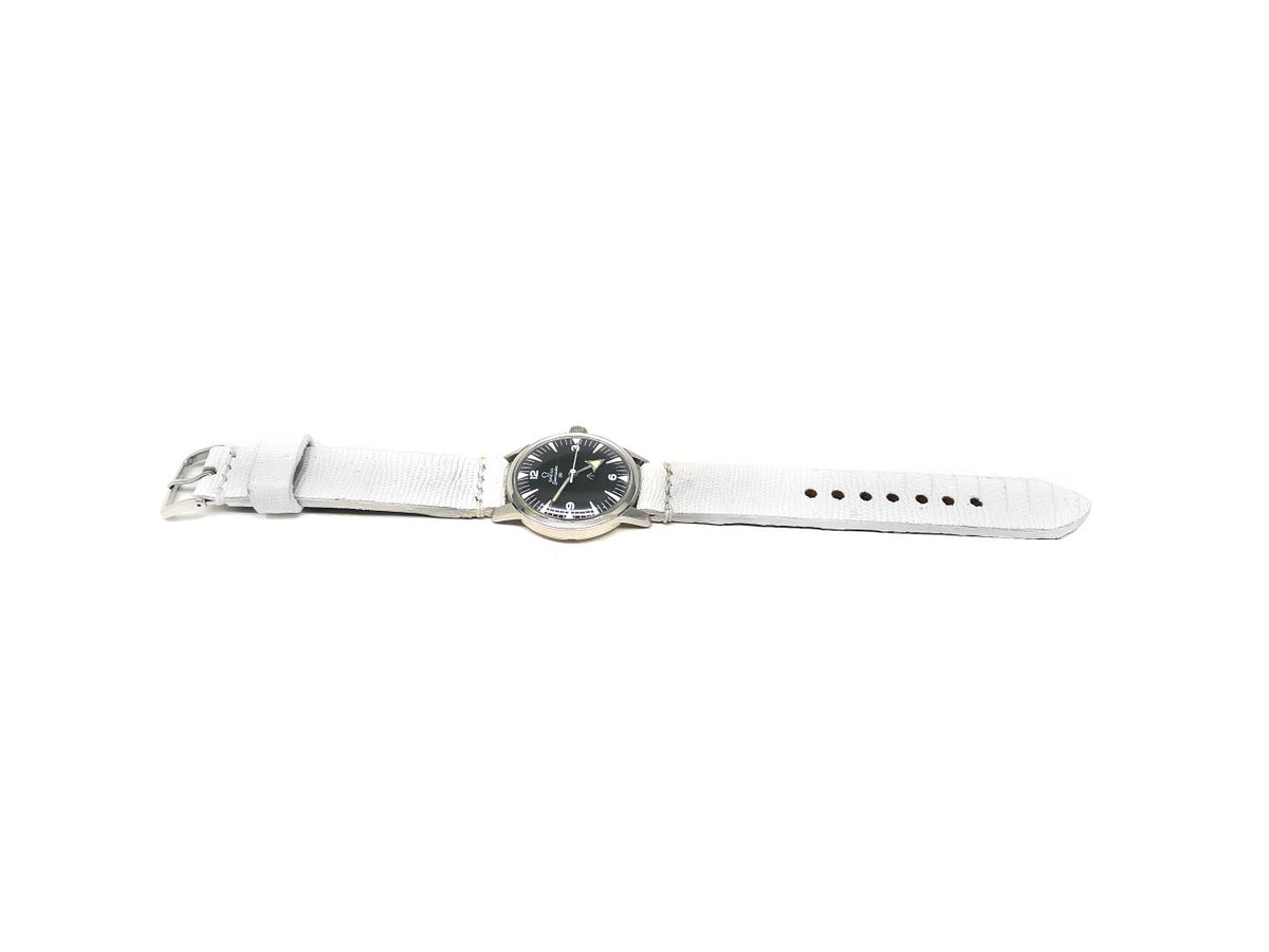 Full view of Snowflake Lizard Watch Strap 18mm by Da Luca Straps