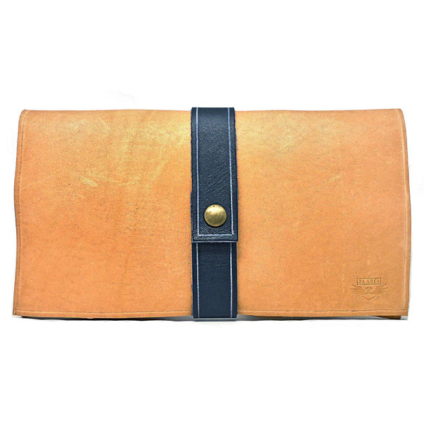 A Handmade Travel Watch Case From Genuine Horween Natural Essex Leather By DaLuca Straps.