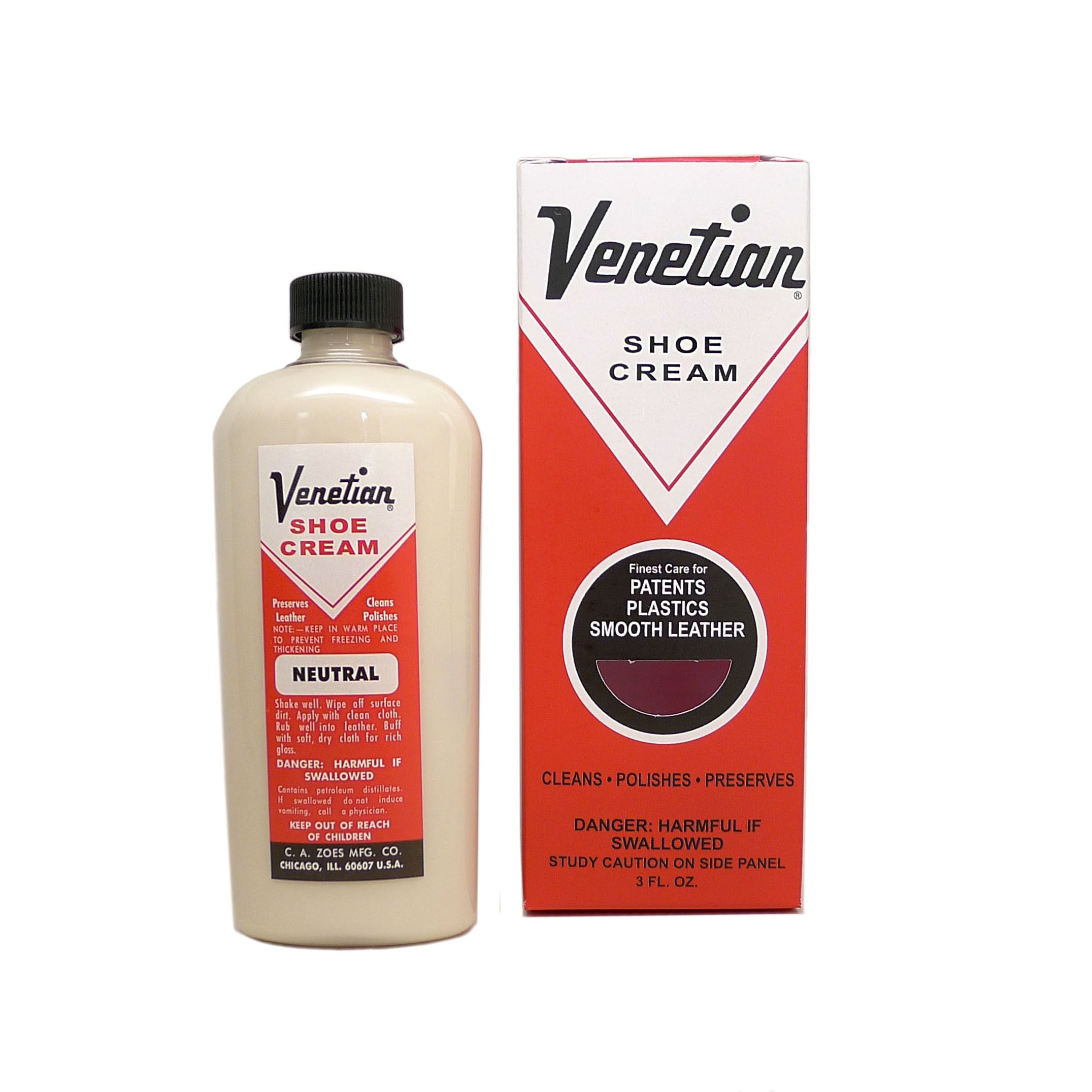 A Venetian Cream in a 3oz Size with a Neutral Color in a Plastic Bottle DaLuca Straps.