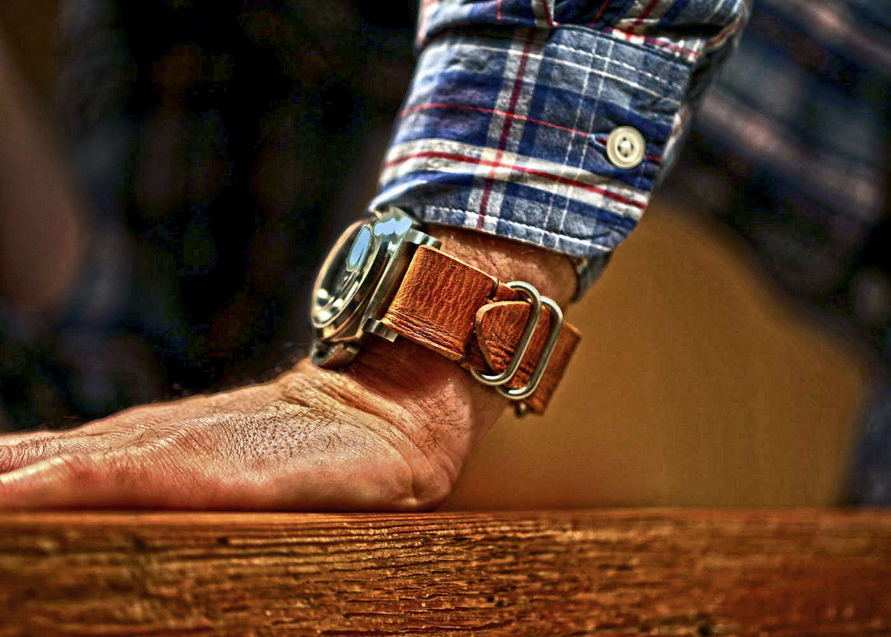 Vintage French Ammo Military Watch Band By DaLuca Straps.