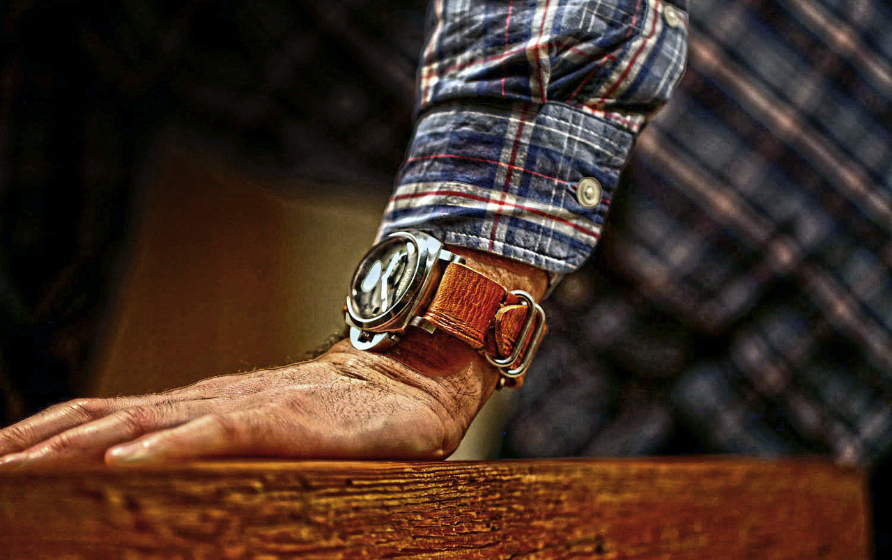 Vintage French Ammo Military Watch Band By DaLuca Straps.