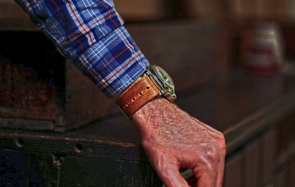Vintage French Ammo Military Watch Band By DaLuca Straps.