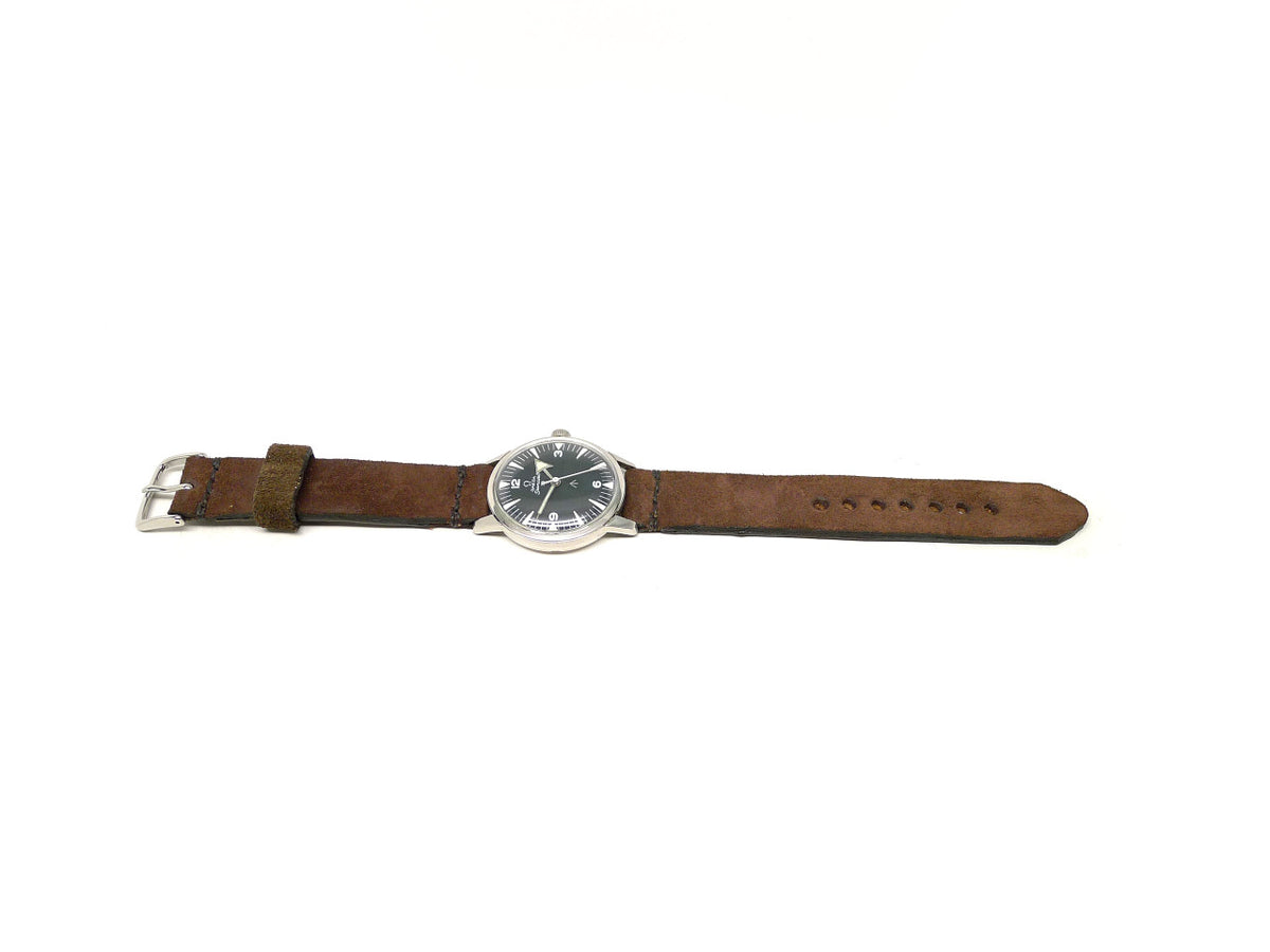 Full view of Vokondo Suede Watch Strap 18mm by Da Luca Straps