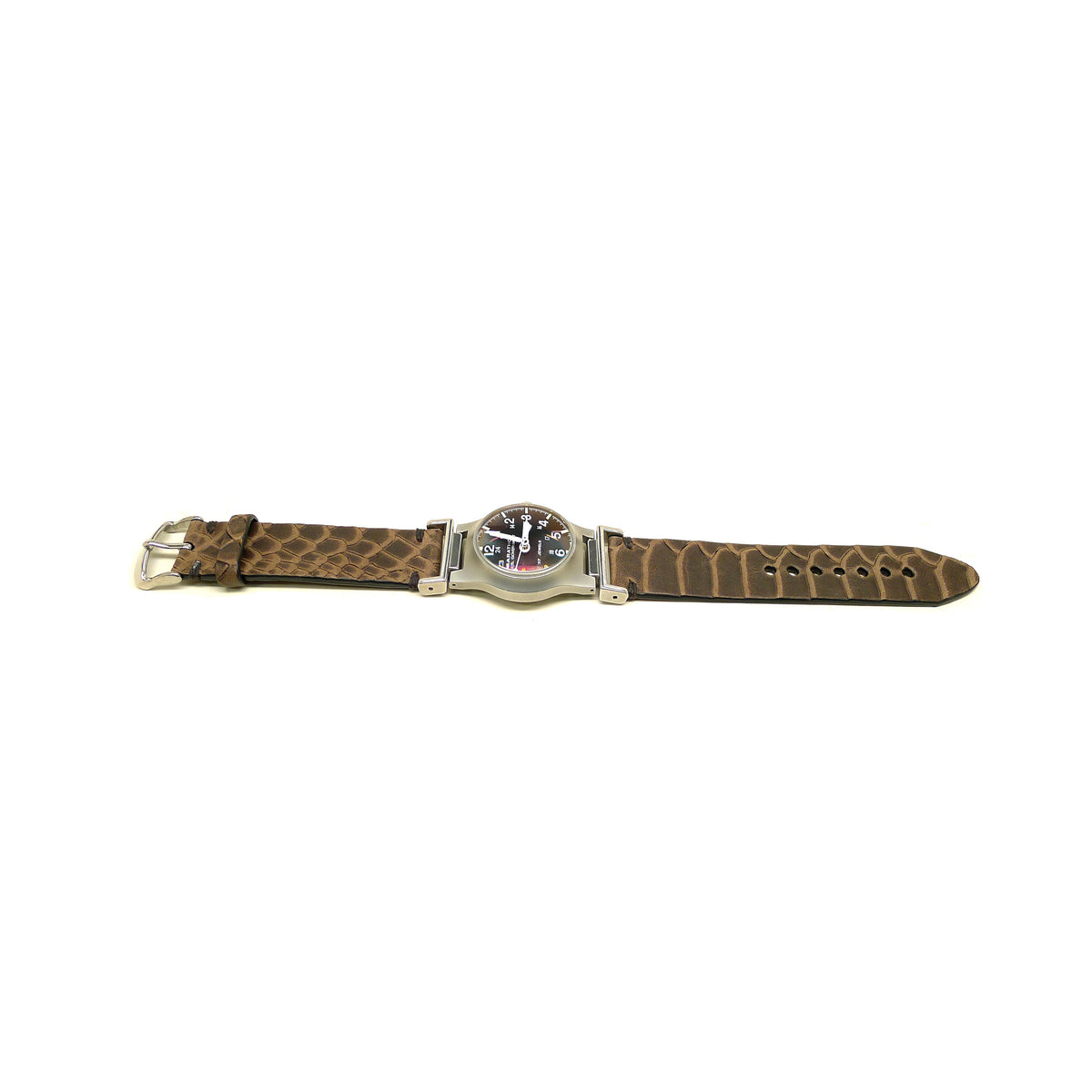 Full view of Vorchon Watch Strap 22mm by Da Luca Straps