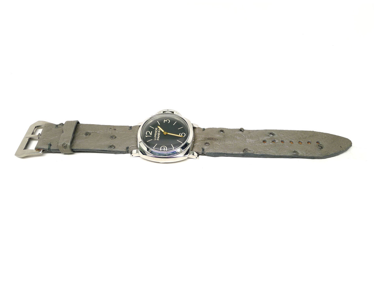 Full view of Yinkster Ostrich Watch Strap 26mm by Da Luca Straps