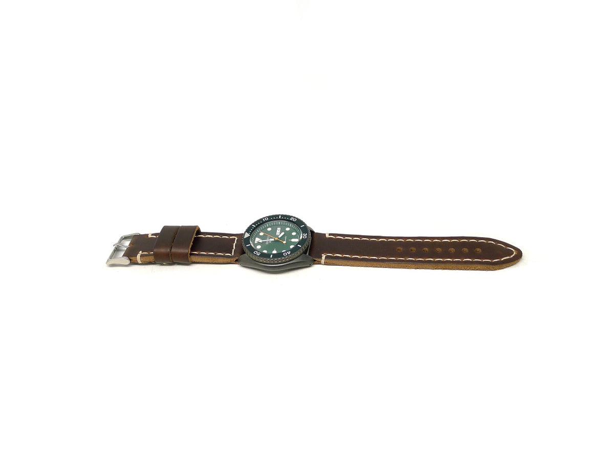 Full view of Zasiber Watch Strap 22mm by Da Luca Straps
