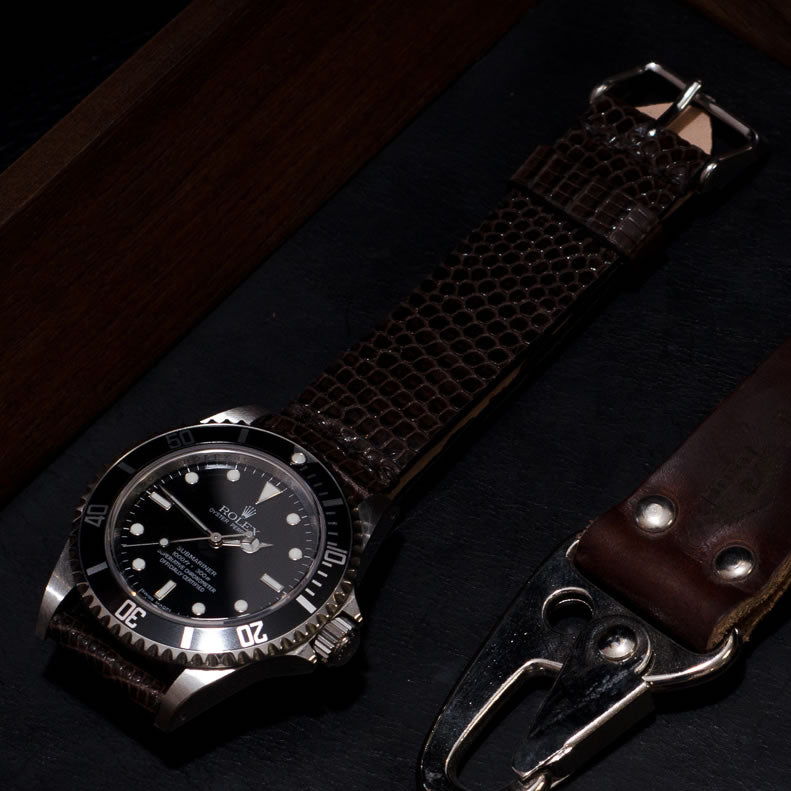 Handmade Lizard Watch Band By DaLuca Straps.