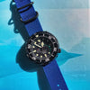 Single Piece Blue Ballistic Nylon Military Strap PVD Main By DaLuca Straps.