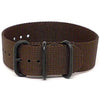 Single Piece Brown Ballistic Nylon Military Strap PVD Main By DaLuca Straps.
