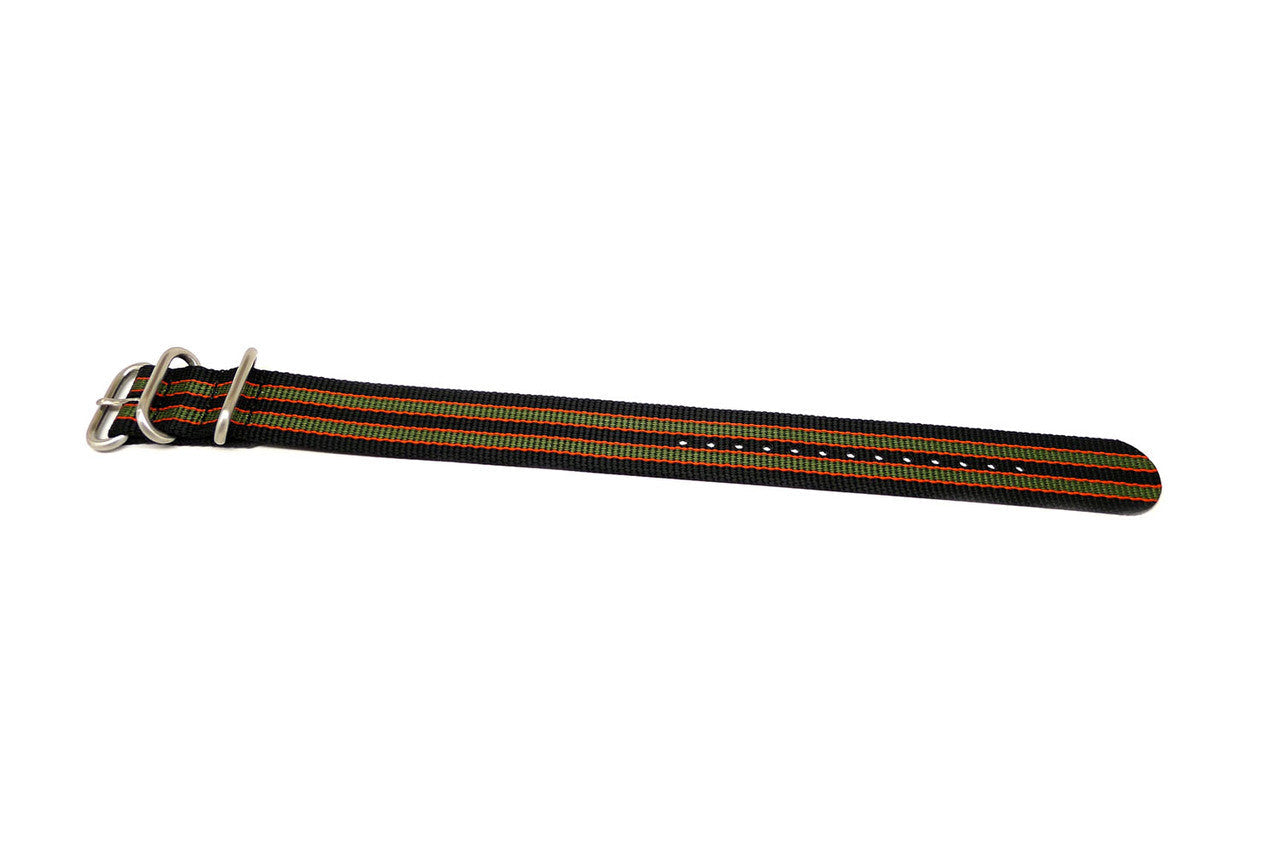 Goldfinger Ballistic Nylon Military Single Piece Strap Matte Main By DaLuca Straps.