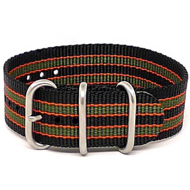 Goldfinger Ballistic Nylon Military Single Piece Strap Matte Main By DaLuca Straps.
