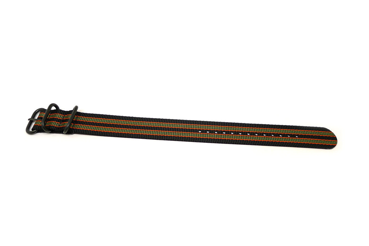 Single Piece Goldfinger Ballistic Nylon Military Strap PVD By DaLuca Straps.