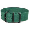 Single Piece Green Ballistic Nylon Military Strap PVD Main By DaLuca Straps.