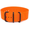 Single Piece Orange Ballistic Nylon Military Strap PVD Main By DaLuca Straps.