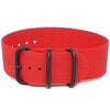 Single Piece Red Ballistic Nylon Military Strap PVD Main By DaLuca Straps.