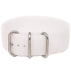 Single Piece White Ballistic Nylon Military Strap Matte By DaLuca Straps.
