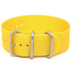 Single Piece Yellow Ballistic Nylon Military Strap Matte By DaLuca Straps.