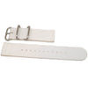 White Two Piece Ballistic Nylon Military Strap Matte By DaLuca Straps.