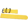 Two Piece Ballistic Nylon Watch Strap Yellow PVD By DaLuca Straps.